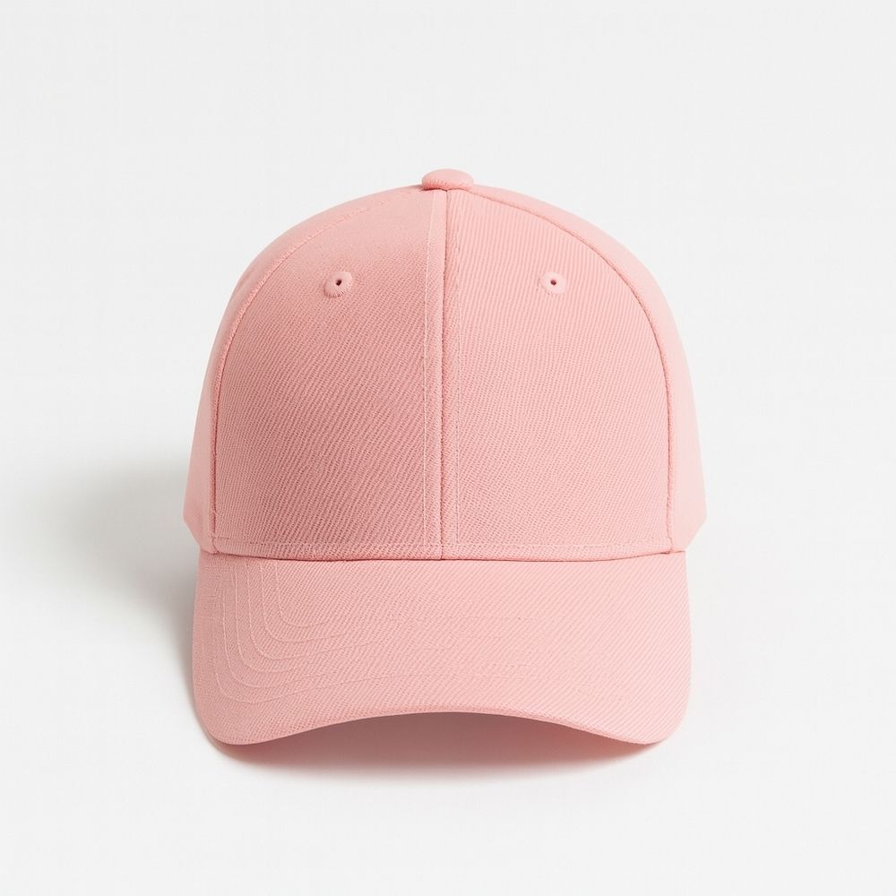 Light Pink Structured Baseball Cap • Pastel Pink Adjustable Dad Hat • Blank Plai